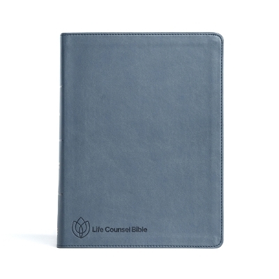 CSB Life Counsel Bible, Slate Blue LeatherTouch, Indexed -  Csb Bibles by Holman