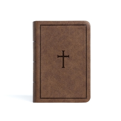 CSB Large Print Compact Reference Bible, Brown Leathertouch -  Csb Bibles by Holman