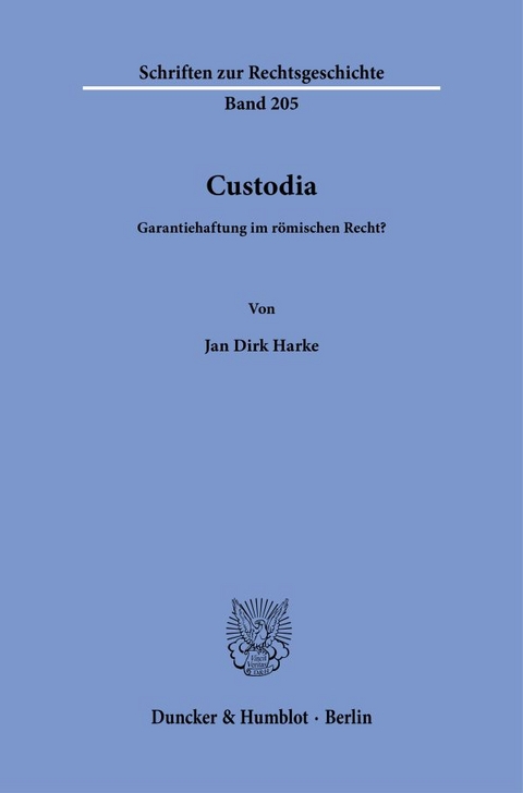 Custodia. - Jan Dirk Harke