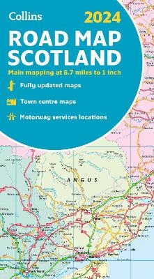 2024 Collins Road Map of Scotland -  Collins Maps