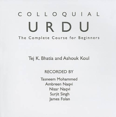 Colloquial Urdu - Tej K Bhatia, Ashok Khoul