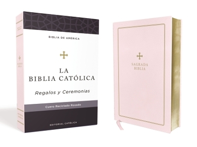 Biblia Católica, Regalos y Ceremonias, color Rosa, Cuero Reciclado - Editorial Católica, La Casa de la Biblia