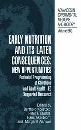 Early Nutrition and its Later Consequences: New Opportunities - 