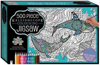 Kaleidoscope Colour-in Jigsaw with Pencils: Waves (UK) - Hinkler Pty Ltd