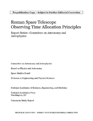 Roman Space Telescope Observations - Engineering National Academies of Sciences  and Medicine,  Division on Engineering and Physical Sciences,  Space Studies Board,  Board on Physics and Astronomy,  Committee on Astronomy and Astrophysics