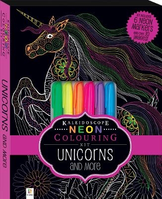 Kaleidoscope Neon Colouring Kit: Unicorns and More - Hinkler Pty Ltd