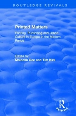 Printed Matters - Malcolm Gee, Tim Kirk