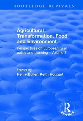 Agricultural Transformation, Food and Environment - 