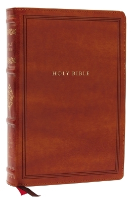 NKJV, Wide-Margin Reference Bible, Sovereign Collection, Leathersoft, Brown, Red Letter, Comfort Print -  Thomas Nelson