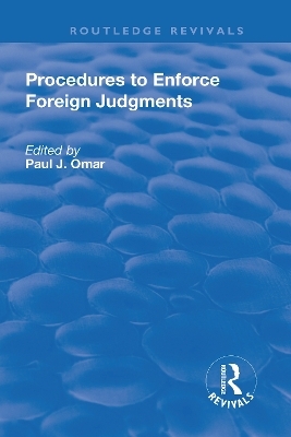 Procedures to Enforce Foreign Judgments - 