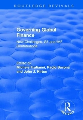 Governing Global Finance - Michele Fratianni, Paolo Savona