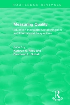 Measuring Quality: Education Indicators - 