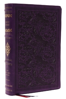 NKJV, Wide-Margin Reference Bible, Sovereign Collection, Leathersoft, Purple, Red Letter, Comfort Print -  Thomas Nelson