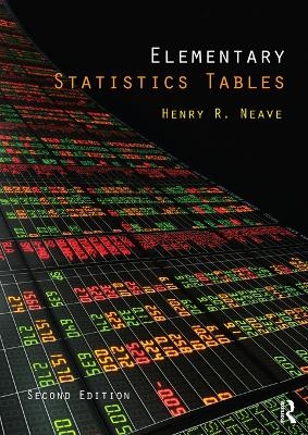 Elementary Statistics Tables - Henry Neave