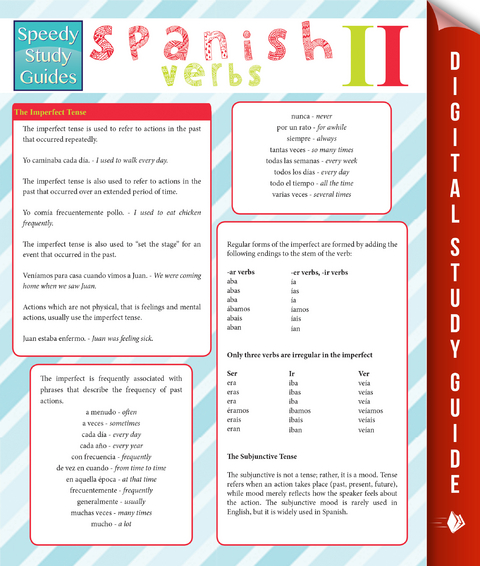 Spanish Verbs Il (Speedy Study Guides) -  Speedy Publishing