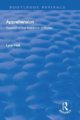 Apprehension - Lynn Holt