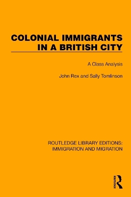 Colonial Immigrants in a British City - John Rex, Sally Tomlinson, David Hearnden, Peter Ratcliffe