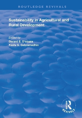 Sustainability in Agricultural and Rural Development - 