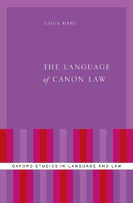 The Language of Canon Law - Judith Hahn