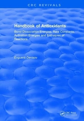Handbook of Antioxidants - Evguenii T. Denisov