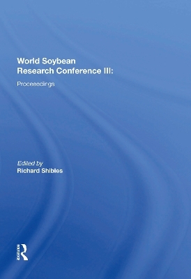 World Soybean Research Conference III - Richard Shibles