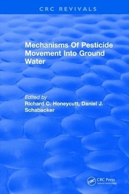 Mechanisms Of Pesticide Movement Into Ground Water - R. Honeycutt