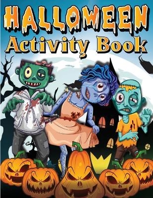Halloween Activity Book For Kids Ages 4-8 6-8 - Art Books