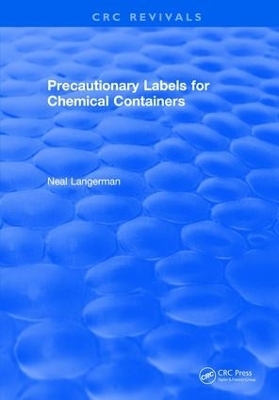 Precautionary Labels for Chemical Containers - N. Langerman