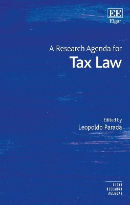 A Research Agenda for Tax Law - 