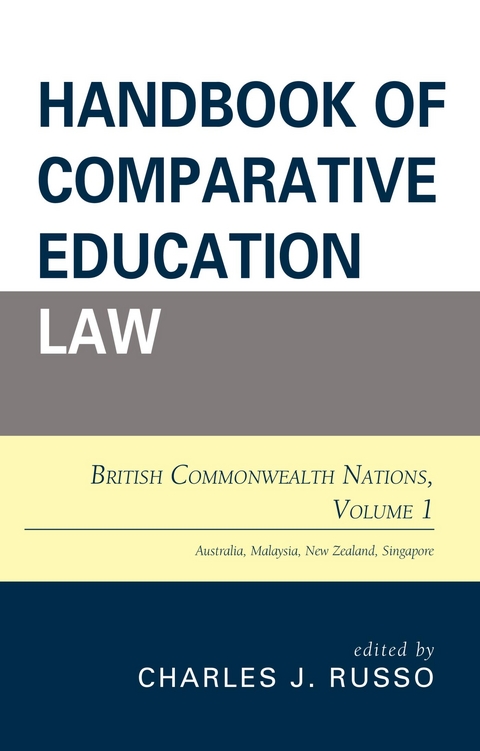 Handbook of Comparative Education Law - 