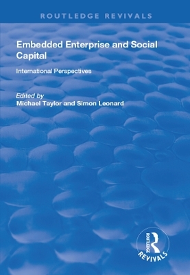 Embedded Enterprise and Social Capital - Simon Leonard