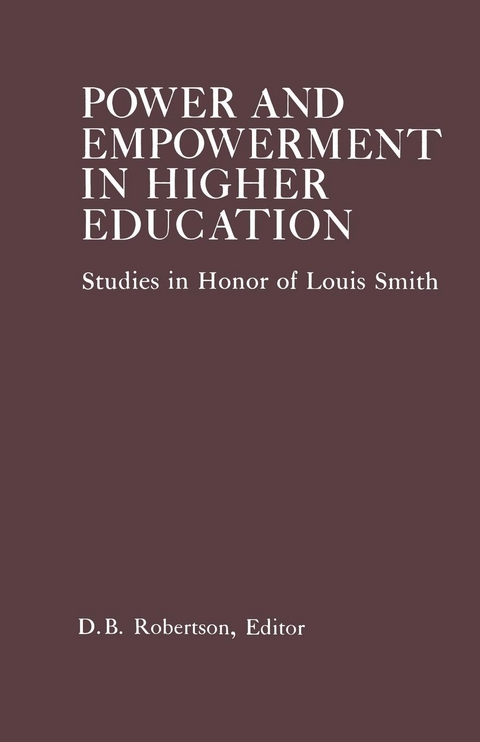 Power and Empowerment in Higher Education - 