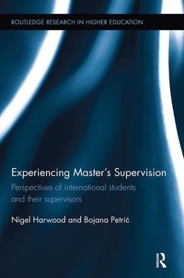 Experiencing Master's Supervision - Nigel Harwood, Bojana Petrić