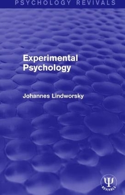 Experimental Psychology - Johannes Lindworsky
