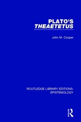 Plato's Theaetetus - John M. Cooper