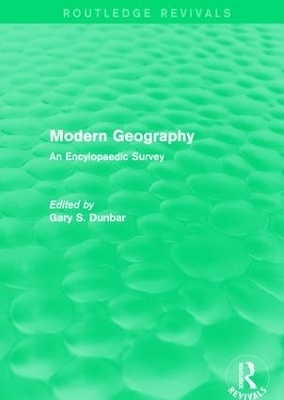 Modern Geography - Gary S. Dunbar
