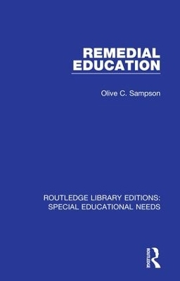 Remedial Education - Olive C. Sampson
