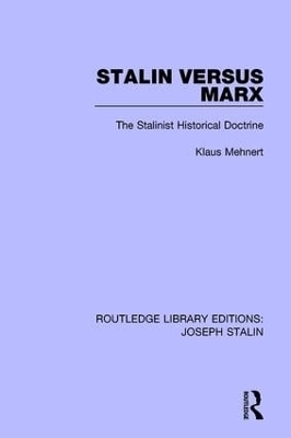 Stalin Versus Marx - Klaus Mehnert