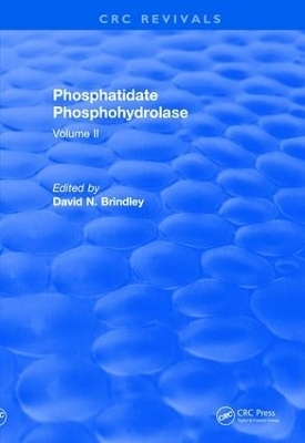 Phosphatidate Phosphohydrolase (1988) - David N. Brindley