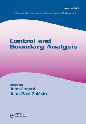 Control and Boundary Analysis - 