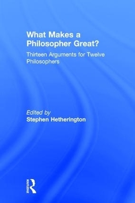 What Makes a Philosopher Great? - 