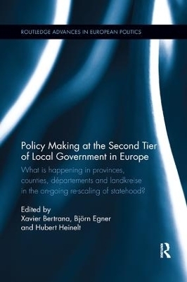 Policy Making at the Second Tier of Local Government in Europe - 