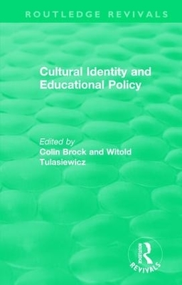 Cultural Identity and Educational Policy - 