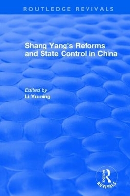Revival: Shang yang's reforms and state control in China. (1977) - 