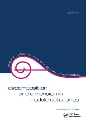 Decomposition and Dimension in Module Categories - Jonathan S. Golan