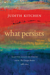 What Persists - Judith Kitchen