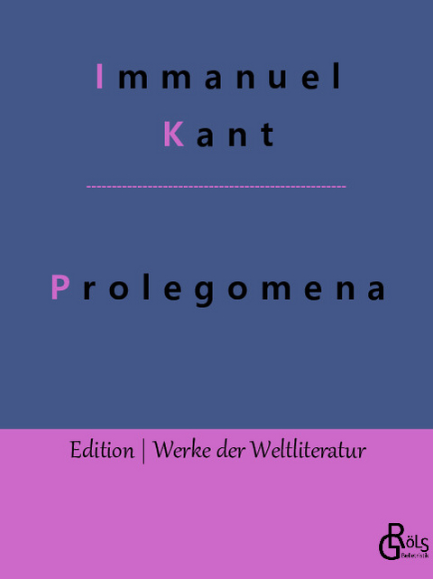 Prolegomena - Immanuel Kant