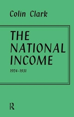 National Income 1924-1931 - Colin Clark