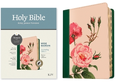 KJV Wide Margin Bible, Filament Edition, Pink Floral -  Tyndale