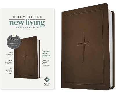 NLT Premium Value Compact Bible, Filament Edition, Brown